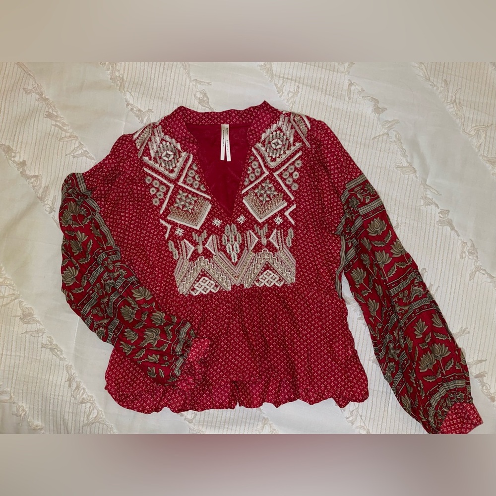 Anthropologie Long Sleeve Blouse